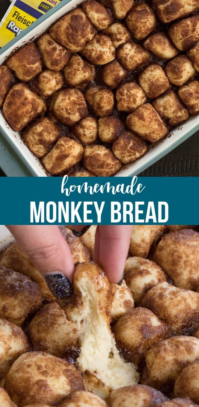 homemade monkey bread collage photo