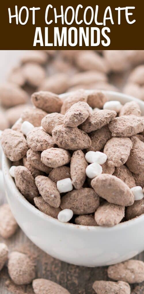 hot chocolate covered almonds