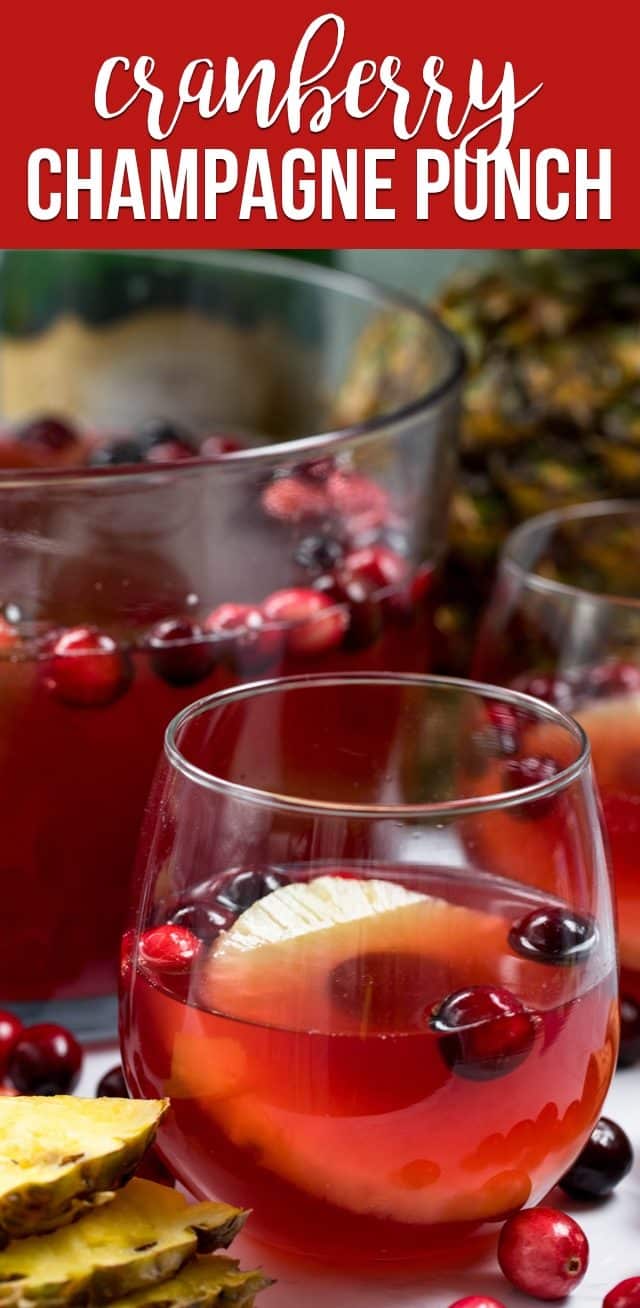 cranberry champagne punch