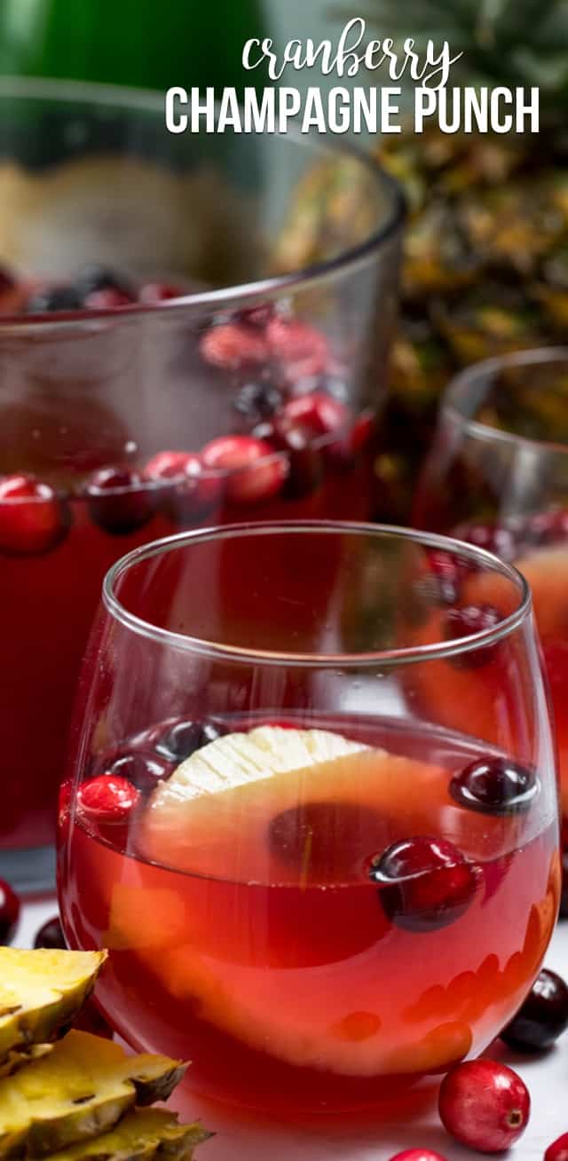 cranberry champagne punch