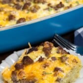 slice of hash brown casserole