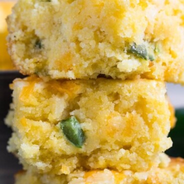 stack of Mexican cornbread