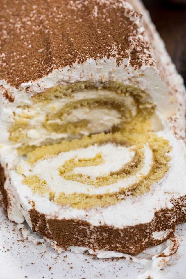 Tiramisu Cake Roll - Crazy for Crust