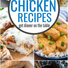 chicken recipe collage