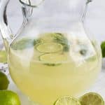 pitcher of vodka limeade punch