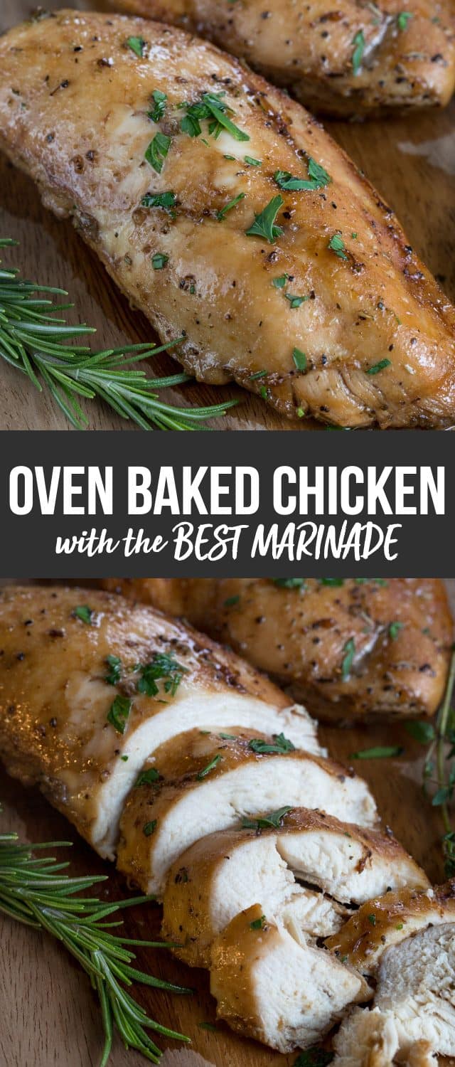 oven baked chicken collage