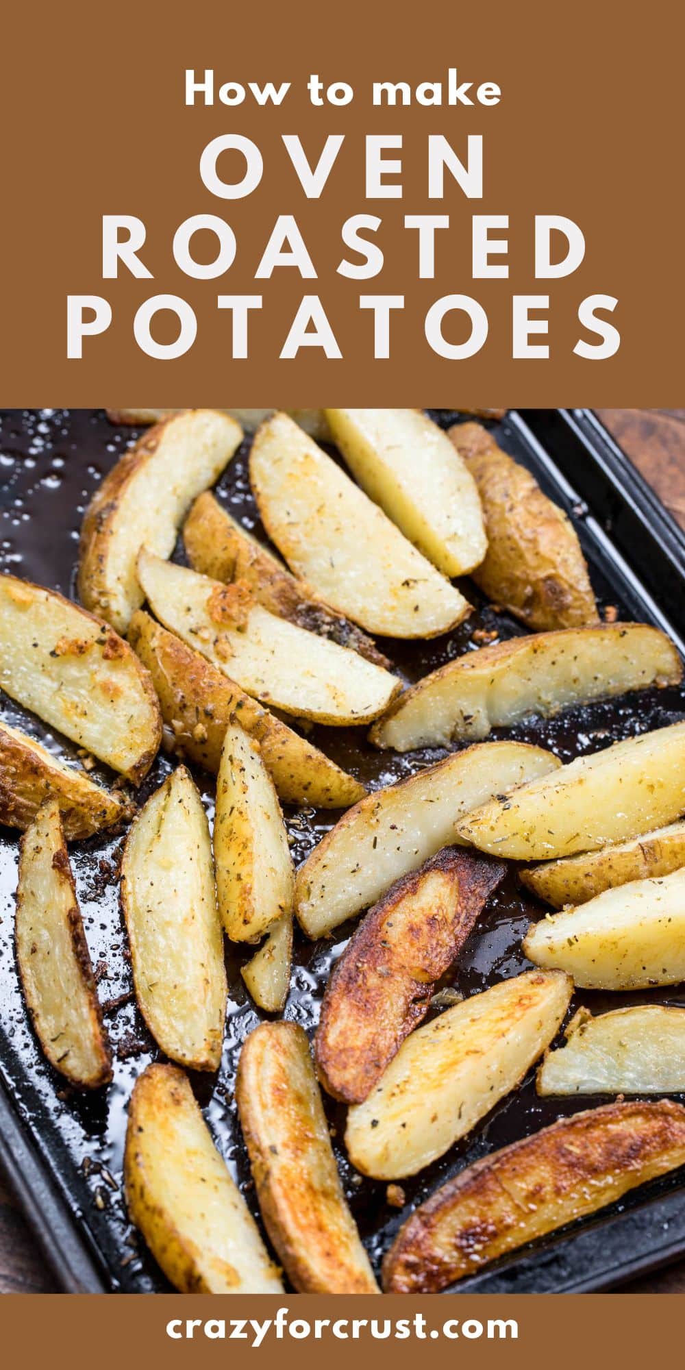 cookie sheet with roasted potatoes