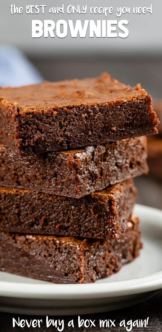 brownies in a stack