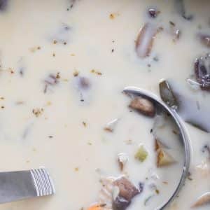 30 minute chicken mushroom soup