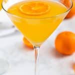 orange martini in glass