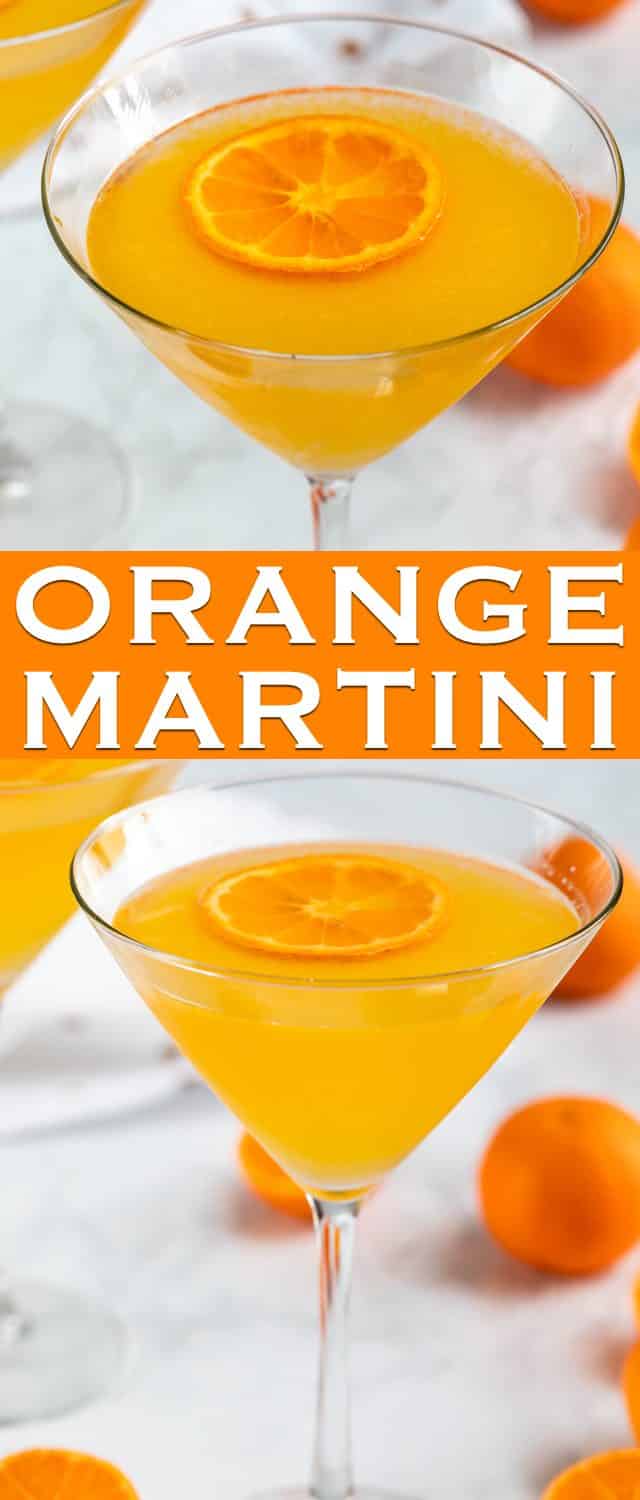 Collage of Orange Martinis