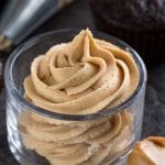 peanut butter frosting recipe in jar