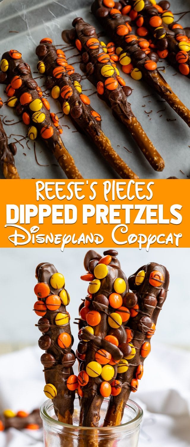 Reese's dipped pretzels collage