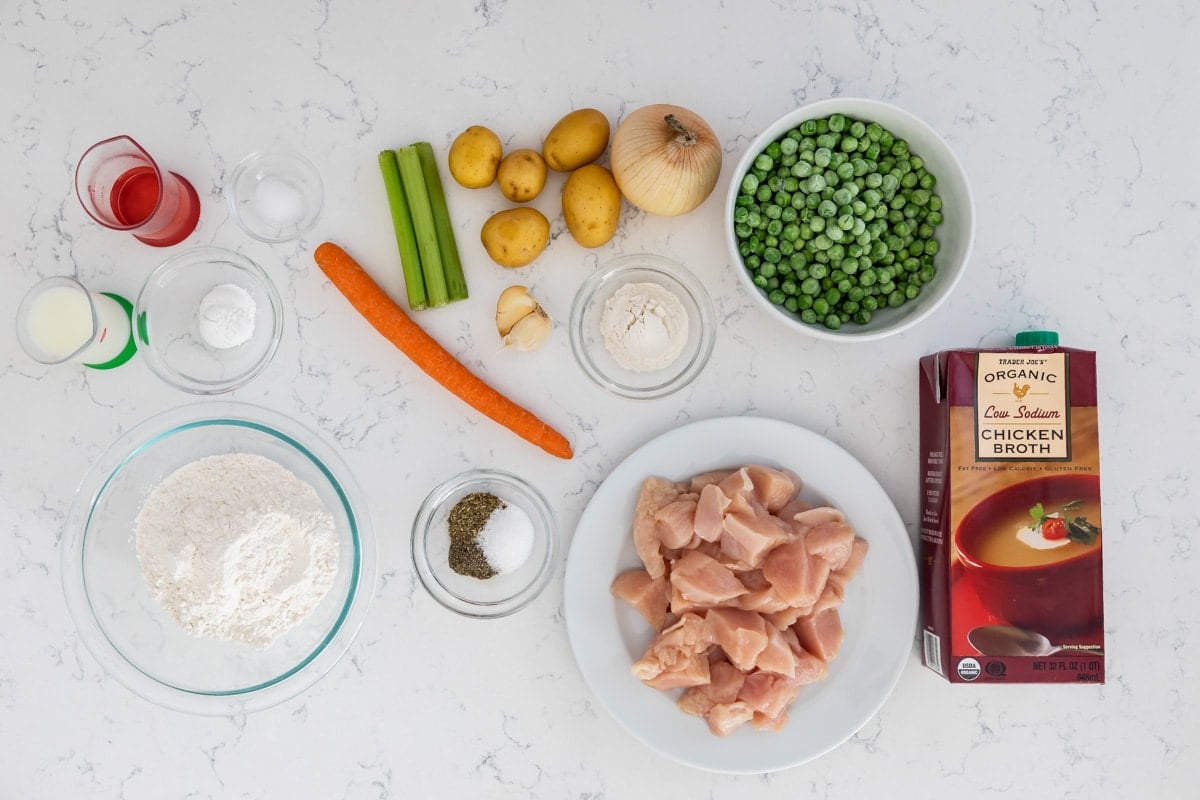 ingredients in chicken dumpling soup