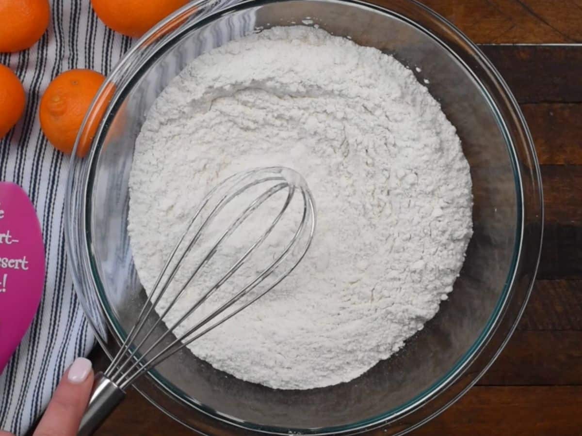 dry ingredients in large bowl.