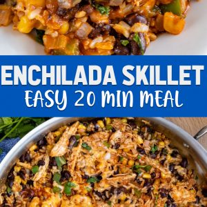 chicken enchilada skillet (20 min meal)