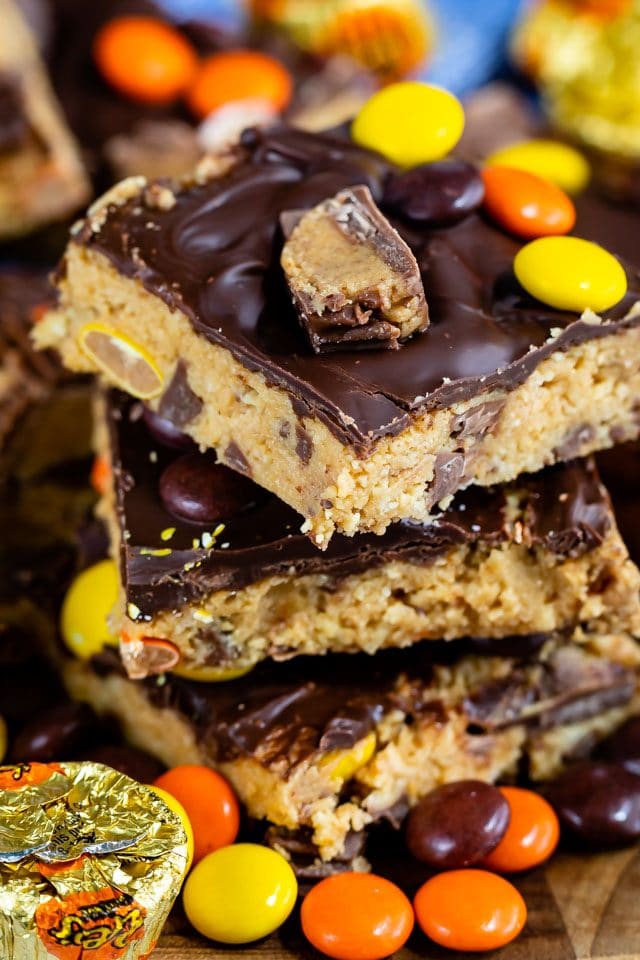 stack of Reese's peanut butter bars