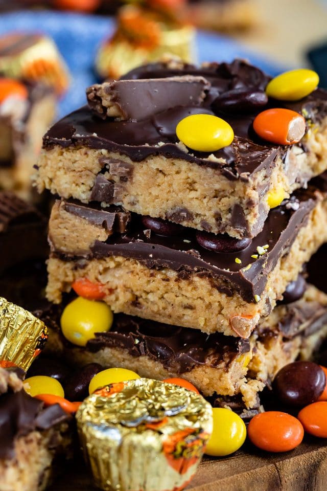 stack of Reese's peanut butter bars