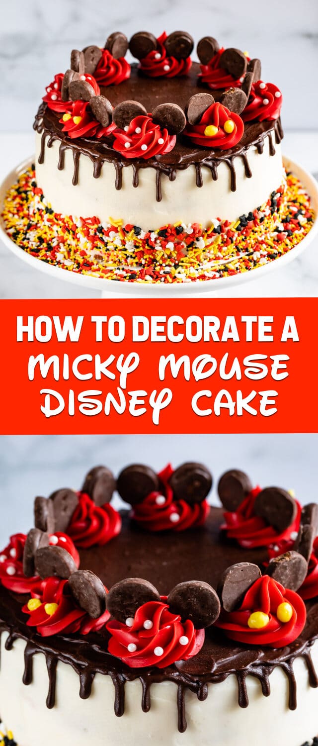 Mickey Mouse cake collage
