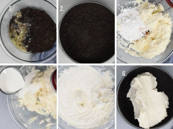 how to make cheesecake collage photo