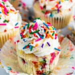 funfetti cupcake unwrapped