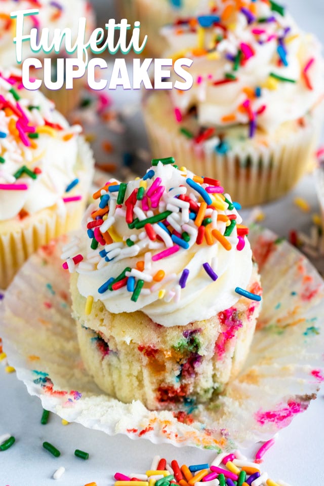 funfetti cupcake unwrapped