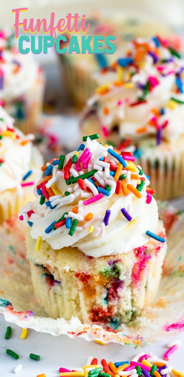 funfetti cupcake unwrapped