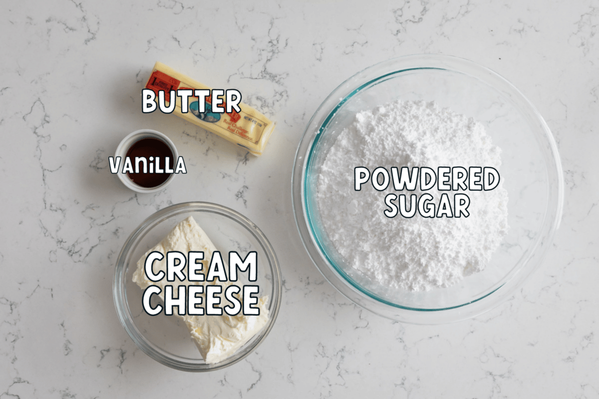 Ingredients in CREAM CHEESE FROSTING