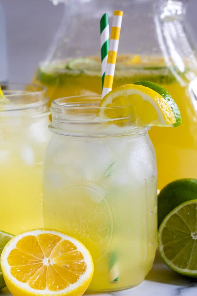  lemon lime vodka Party punch in jar