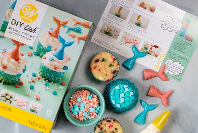 mermaid cupcake kit