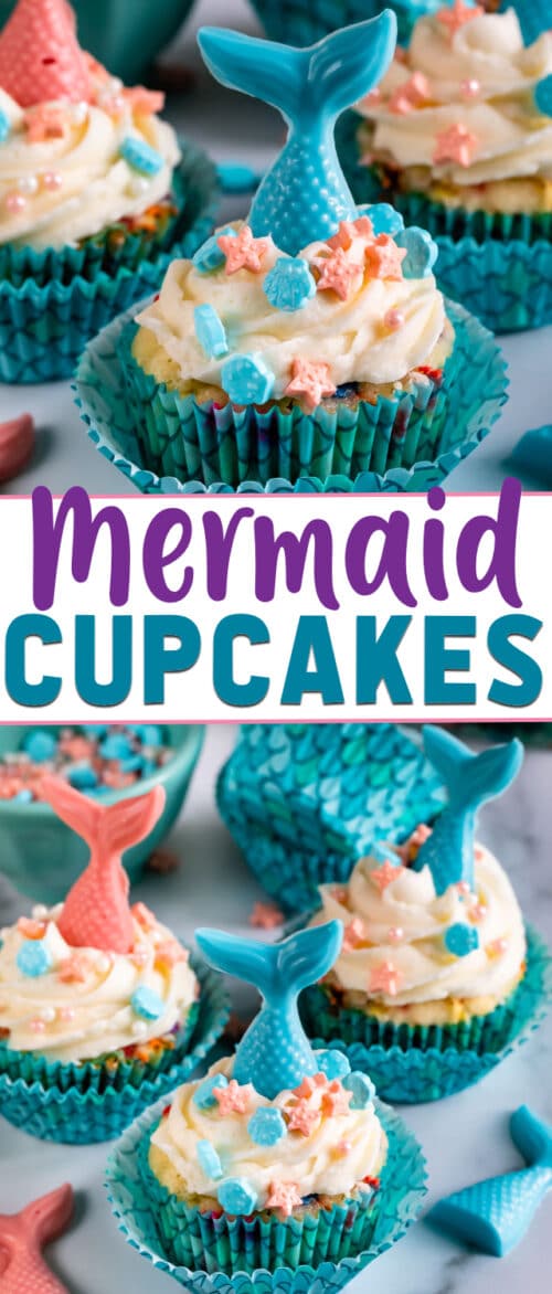 easy mermaid cupcakes