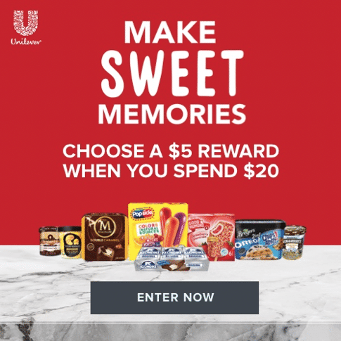 Make sweet memories picture for a giveaway entry form