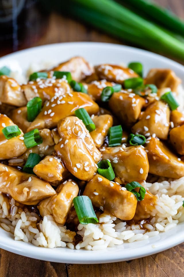 teriyaki chicken over rice