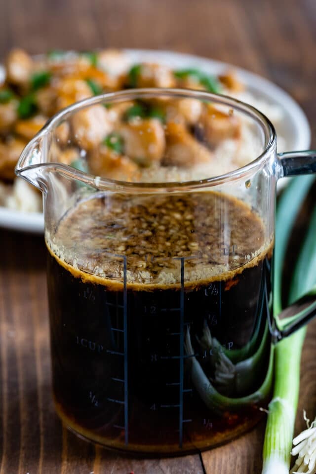 Homemade teriyaki sauce for marinade or stir fry.