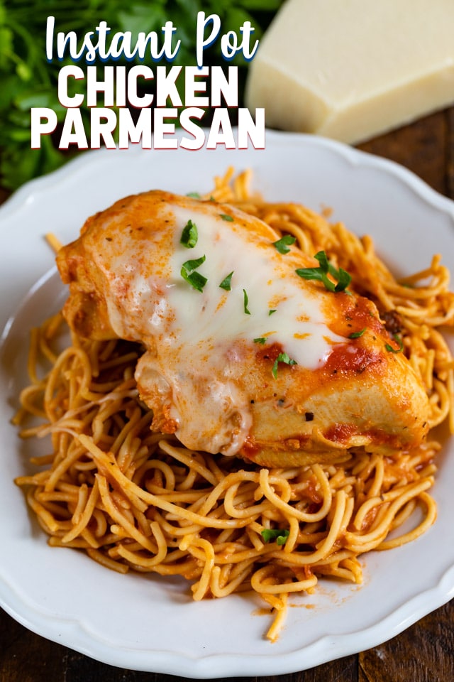 instant pot chicken parmesan on noodles