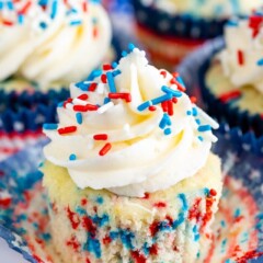 fireworks Funfetti Cupcake unwrapped