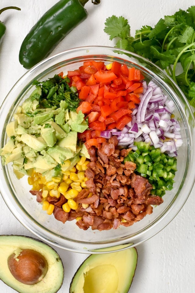 ingredients for corn salad