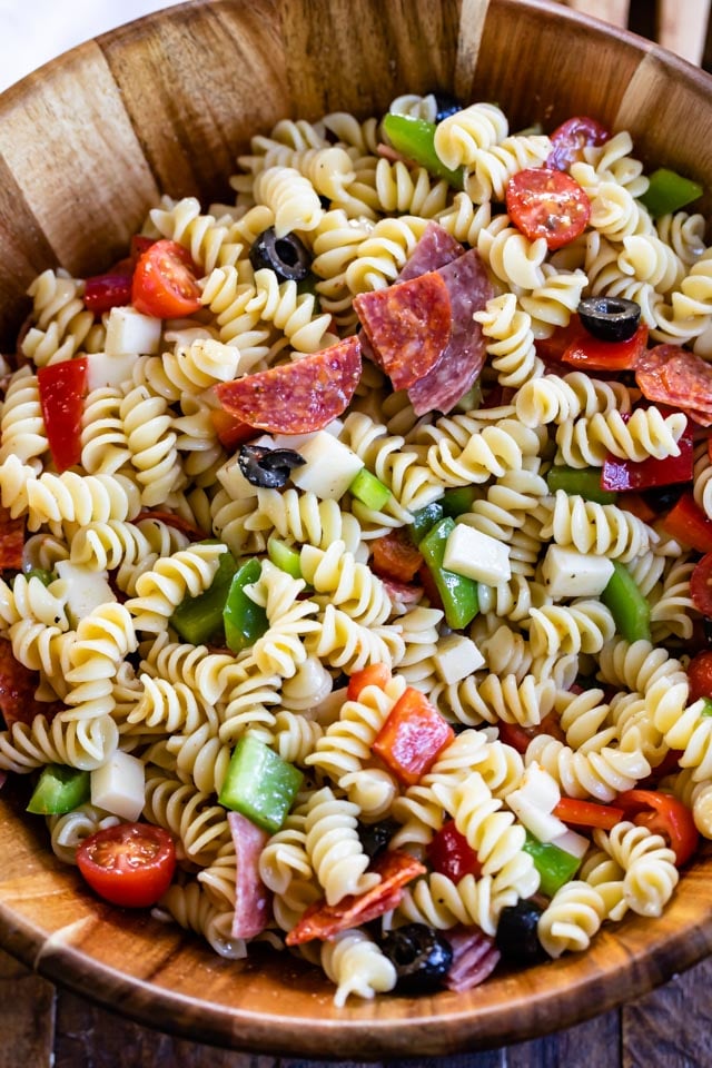 Best Easy Italian Pasta Salad Recipe Crazy For Crust