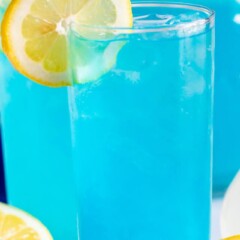 electric lemonade in tall glass