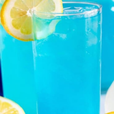 electric lemonade in tall glass