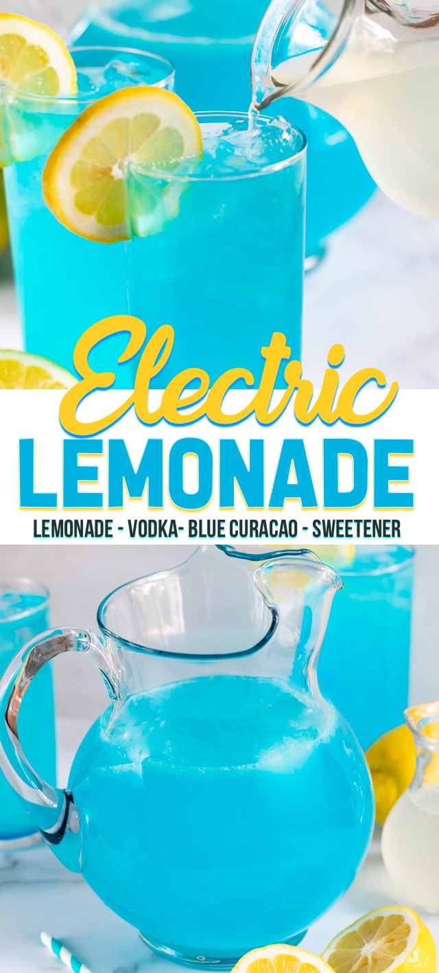 electric lemonade party punch collage photo