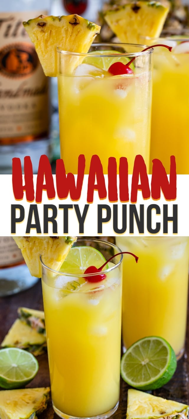 hawaiian party punch in glass