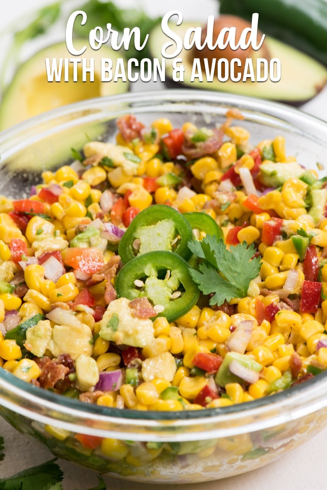 corn salad in bowl