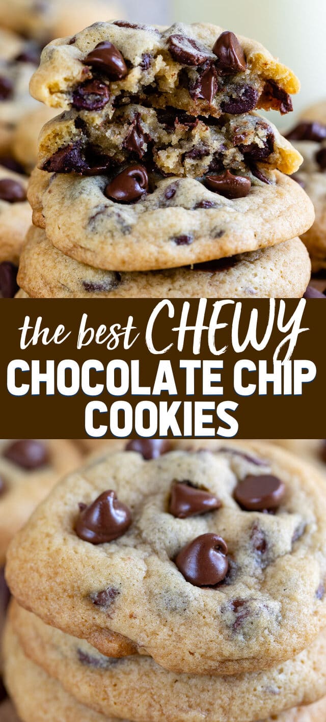 collage of chewy cookie photos