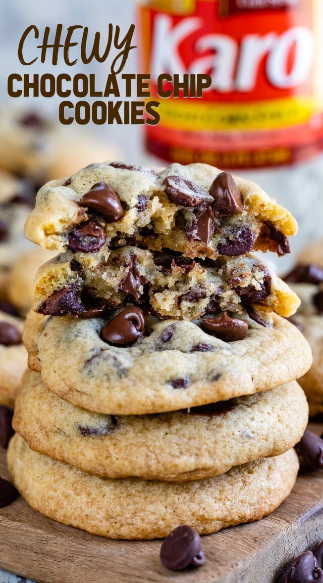 chocolate chip cookies with Karo 