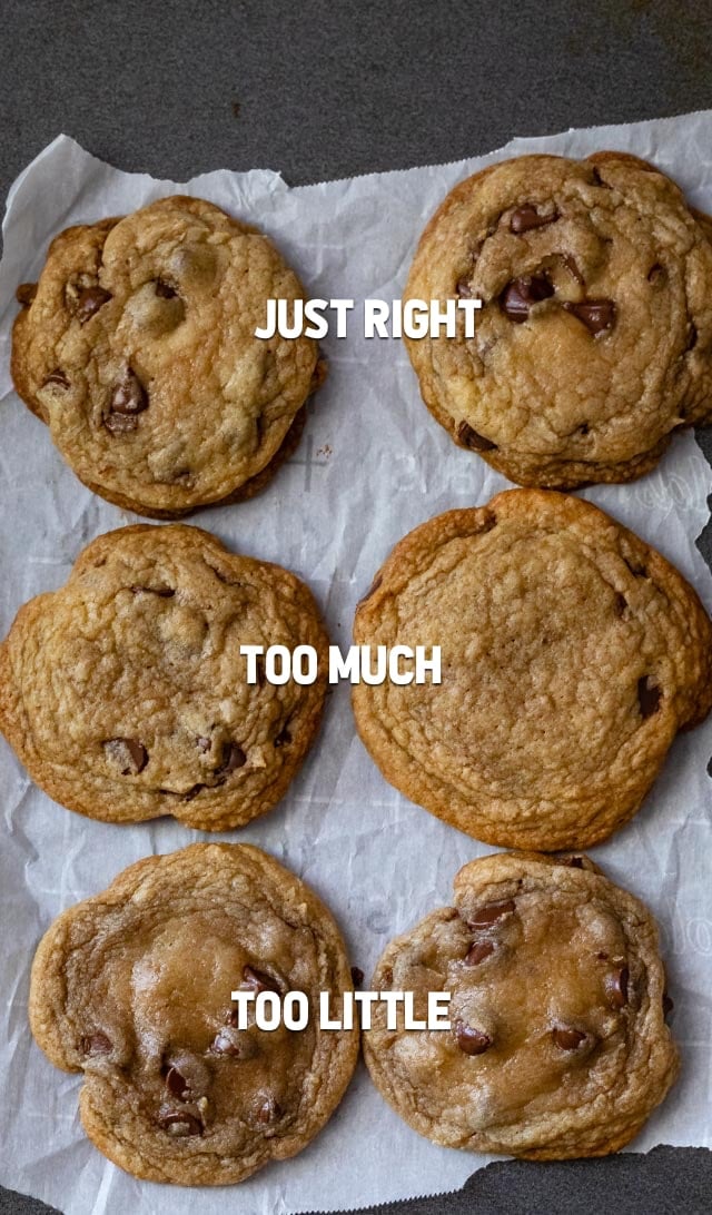 overhead shot of cookies