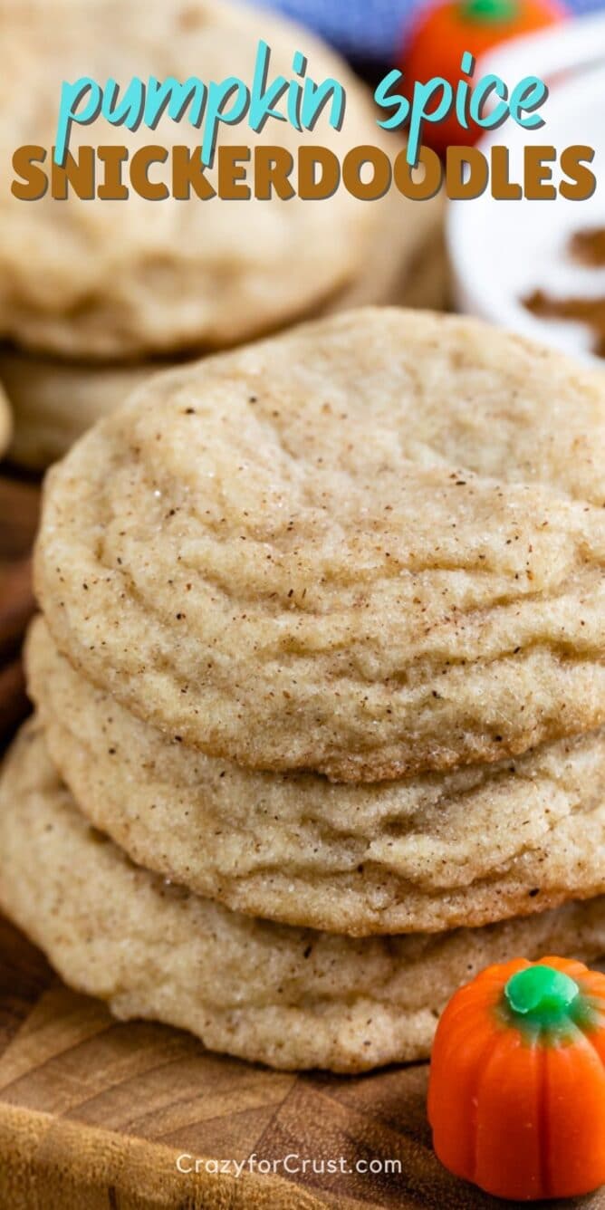 stack of pumpkin spice cookies