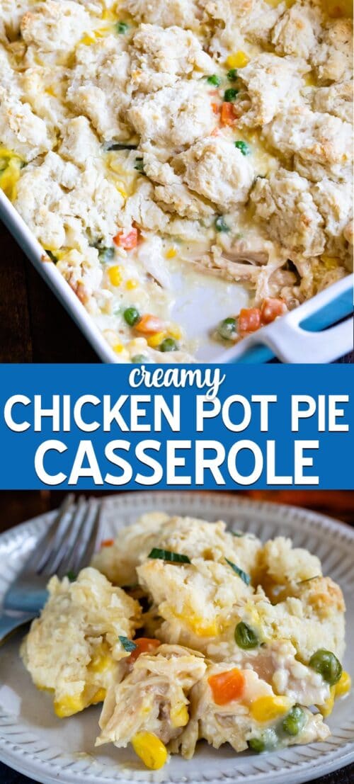 Easiest Chicken Pot Pie Casserole Crazy for Crust
