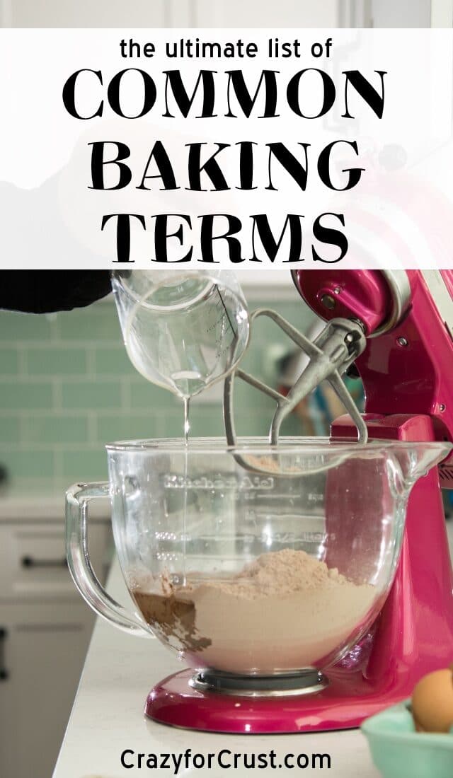 informational graphic about common baking terms