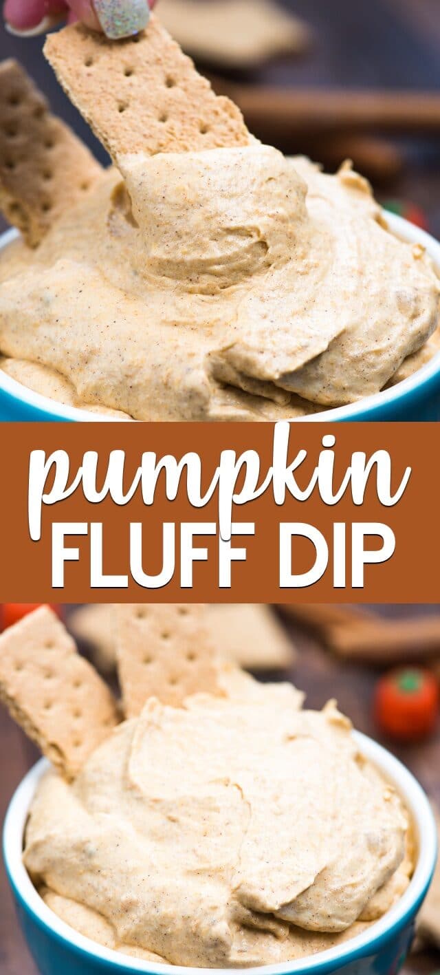 collage of pumpkin fluff photos